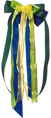 Produktbild von Nestler Schultütenschleife ca. 23 x 50 cm blau/grün