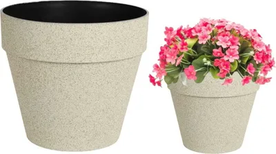 Obrázok produktu pre Okrúhly plastový kvetináč 22 cm