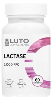 Produktbild von LUTO Supplements Laktase 5.000 FCC – 60 Tabletten