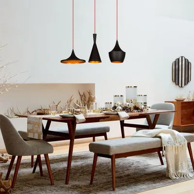 Immagine prodotto di Opviq, Elmas - 3561, Lampadario, nero, metallo, 80 x 80 x 130 cm