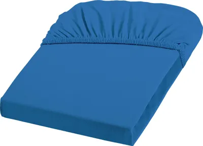 Produktbild von Fleuresse Mako-Jersey-Spannlaken Jenny C Farbe meeresblau 6072