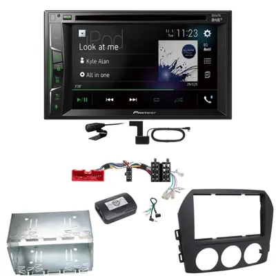 Produktbild von Pioneer AVH-A3200DAB Bluetooth Digitalradio CD MP3 Einbauset für Mazda MX-5 NC