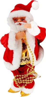 Image de Perles d'escalade du Père Noël avec lumière et musique Décoration de Noël Ornements de Noël à piles