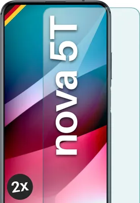 Produktbild von SCHUTZFOLIE FÜR HUAWEI NOVA 5T - ECHTGLAS, Stückzahl:2er Set