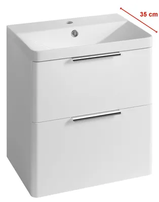 Produktbild von Aqualine DENEB Unterschrank 50,5x55x34,5cm, Weiß matt