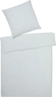 Produktbild von elegante Halbleinen-Bettwäsche-Garnitur Breeze Farbe blassgrün Größe 200x220+2x70x90cm