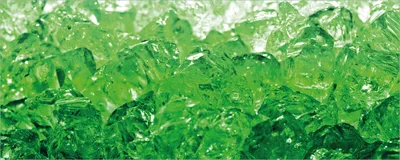 Produktbild von Wallario selbstklebendes Poster - Leuchtendes Eis in grün, Größe: 80 x 200 cm