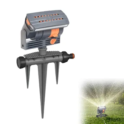Produktbild von Automatische Rasensprenger, 16 Loch Viereckregner,Flächegartensprenger mit Automatischer Rotationsfunktion,Rasensprinklersystem für Garten und Rasen