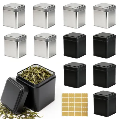 Produktbild von Set mit 12 quadratischen Teetassen für losen Tee