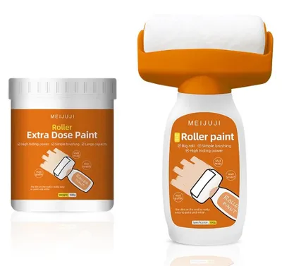 Image de Rouleau de retouche 2-en-1 pour réparations murales