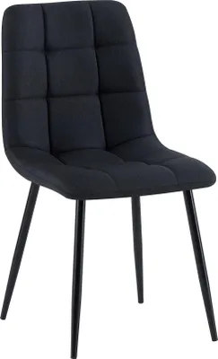 Produktbild von Esszimmerstuhl, Küchenstuhl, bequemer Sitz, modernes Design – mattschwarzes Gestell | Farbe: Taupe