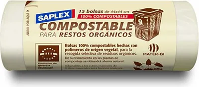 Image de Sac Compostable 9l Saplex Solution écologique Pour Biodéchets - Saplex
