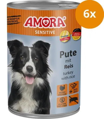 Image de AMORA Dog Sensitive Dinde & Riz - 400 g