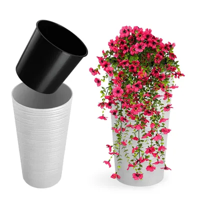 Zdjęcie produktu dla KADAX Doniczka Donica + Wkład Osłonka Biała 19cm