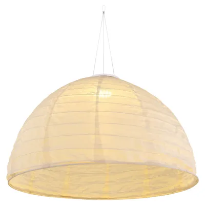 Produktbild von LED Solar Hängelampe, Leinen weiß, 30 cm