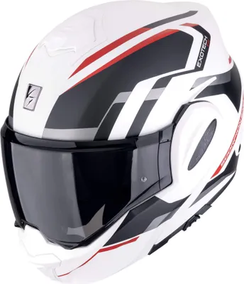 Obrázek produktu pro Přilba Scorpion EXO Tech Evo Furio, bílá matná/černá/červená, S (55/56)