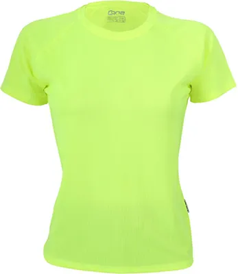 Image de CONA SPORTS CSL01 | Tee-shirt femme Rainbow Ladies Tech /  Oeko-Tex - Couleur : Neon Yellow - Taille : XL
