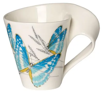 Produktbild von Villeroy & Boch NewWave, Einzelbild, 0,3 l, Blau, Weiß, Gelb, Porzellan, Kaffee, NewWave
