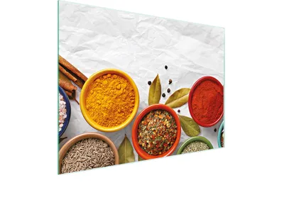 Imagen del producto de Tabla de cortar de vidrio, 30x22 cm. Especias