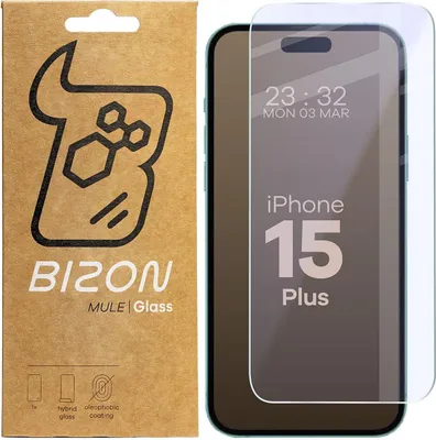 Produktbild von Bizon Glass Mule Flexibles Hybridglas Apple iPhone 15 Plus