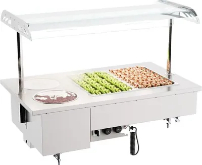Immagine prodotto di Bagnomaria da incasso Combisteel con 2xGN3/1 2x17LØ in acciaio inox