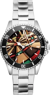 Produktbild von KIESENBERG Herrenuhr Armbanduhr Dart Spieler Darter Geschenk Fan Artikel Zubehör Fanartikel Analog Quartz Uhr 20179