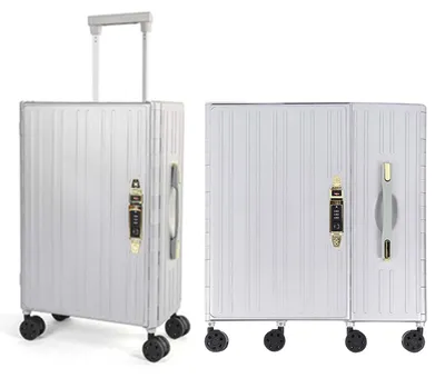 Image de Trolley pliable léger avec 4 roues pivotantes