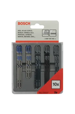 Produktbild von Bosch 10-teiliges Stichsägeblätter-Set für Holz und Metall