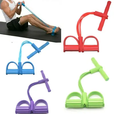 Zdjęcie produktu dla Gumy oporowe z 4 sztukami do ćwiczeń fitness i jogi
