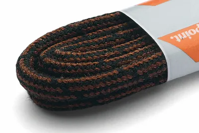 Produktbild von RINGELSPITZ - Runde Allrounder Schnürsenkel - Schwarz / Mittelbraun - 90 cm