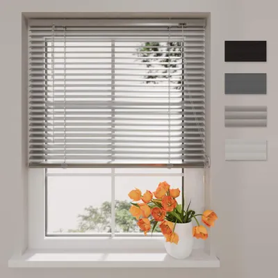 Produktbild von DTCH® – Easy – Aluminium Jalousie – 25mm Lamellen – Silber – 130x175cm
