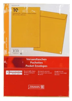 Zdjęcie produktu dla Brunnen 10-53 452, C5 (162 x 229 mm), Brązowy, C5 (162 x 229 mm), 70 g/m², ISO 269, 162 mm
