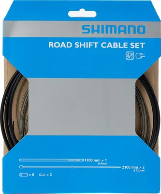 Immagine prodotto di Set di cavi del cambio Shimano MTB Road / Race completo di cavi, coperture e terminali