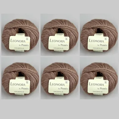 Produktbild von 6x Leonora by Permin – Edles Seide-Wolle-Mohair-Garn (39 dunkles kamel)