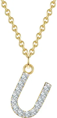 Produktbild von Glanzstücke München Halskette Buchstabe U Sterling Silber Zirkonia 45,0 cm Basiskette + 5,0 cm Verlängerung 50083785