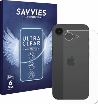 Produktbild von 6x Für Apple iPhone 16e / 17e Schutzfolie Savvies Displayschutz Display Schutz Folie Klar Transparent