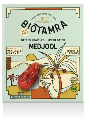 DAKTYLE MEDJOOL ŚWIEŻE BIO 350 g - BIOTAMRA