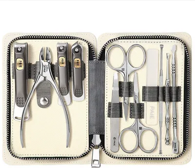 Image de INF Kit professionnel de 11 pièces pour ongles incarnés avec coupe-cuticules