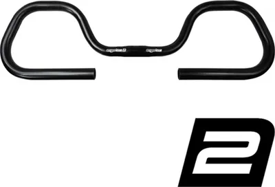 Produktbild von Ergotec Bügel CONTEST, 0°, Ø = 25,4mm, Aluminium, schwarz, SL 2