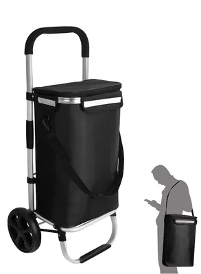Immagine prodotto di Carrello della spesa, 2 ruote, con borsa termica