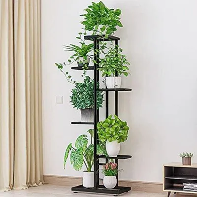 Produktbild von Blumentopf auf Säule, dunkelbraun, groß