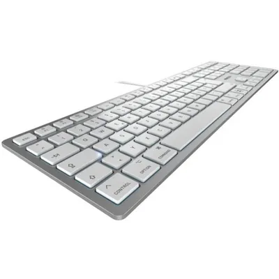 Produktbild von CHERRY KC 6000C FOR MAC, Kabelgebunden, USB, Scherenschalter, QWERTY, Silber