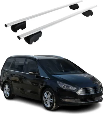 Produktbild von Dachträger für Ford Galaxy 2015-2023 Grundträger Metall Silber ABE 2x