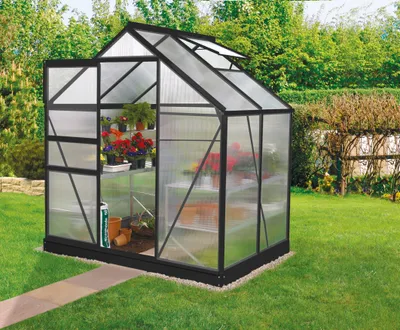 Produktbild von Vitavia Gewächshaus "Venus 2500" schwarz 2,5 m² 4 mm HKP