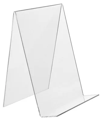 Produktbild von DIN A5 Buchstütze aus transparentem Acrylglas / Buchaufsteller / Buchständer / Warenstütze / Warenträger / Acryl / transparent - Zeigis®