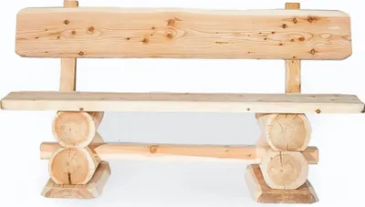 Produktbild von Gartenbank "Rustikal" Massive Europäische Lärche 120x50x80 cm, 2-Sitzer aus Holz