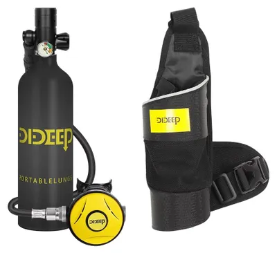 Produktbild von Mini-Tauchflasche, 1 Liter Kapazität, verbesserte Sicherheitsmerkmale, schwarz, Einheitsgröße-a