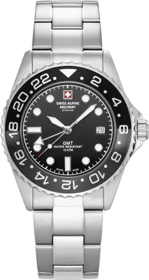 Produktbild von Swiss Alpine Military Herren Uhr Analog Quarz 7052.1122SAM Edelstahl