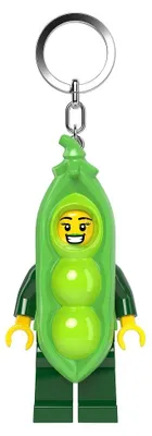 Produktbild von LEGO Minifigures Schlüsselanhänger mit Leuchtfunktion Erbsenschoten-Kostüm-Mädchen 8 cm