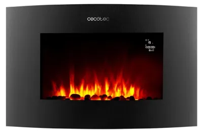 Obrázok produktu pre Cecotec 05815, Nástenný krb, Zatvorené, Elektrický, Čierna, Vnútorný, Obdĺžnikový